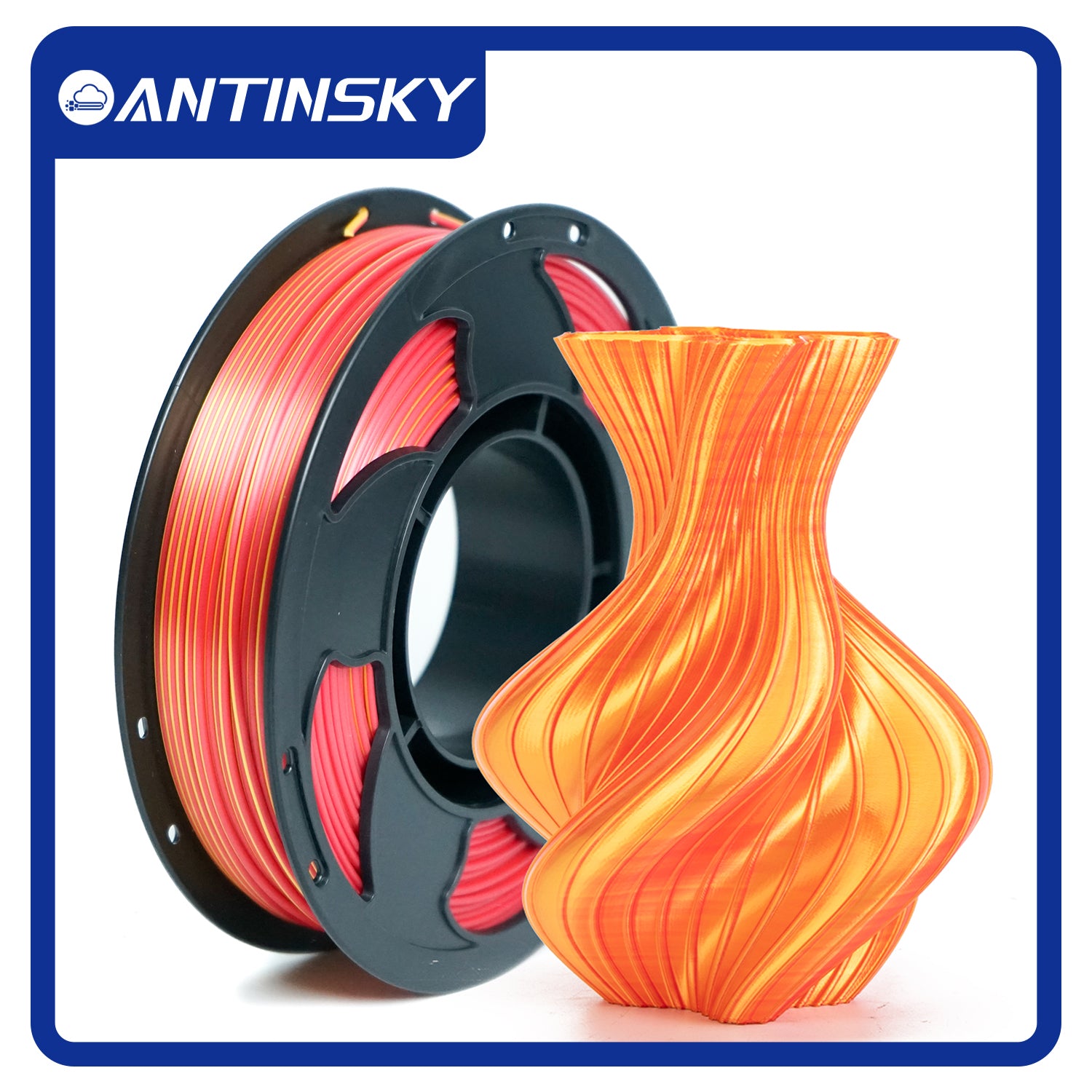 ANTINSKY DUAL Colors Silk PLA Filament 250G