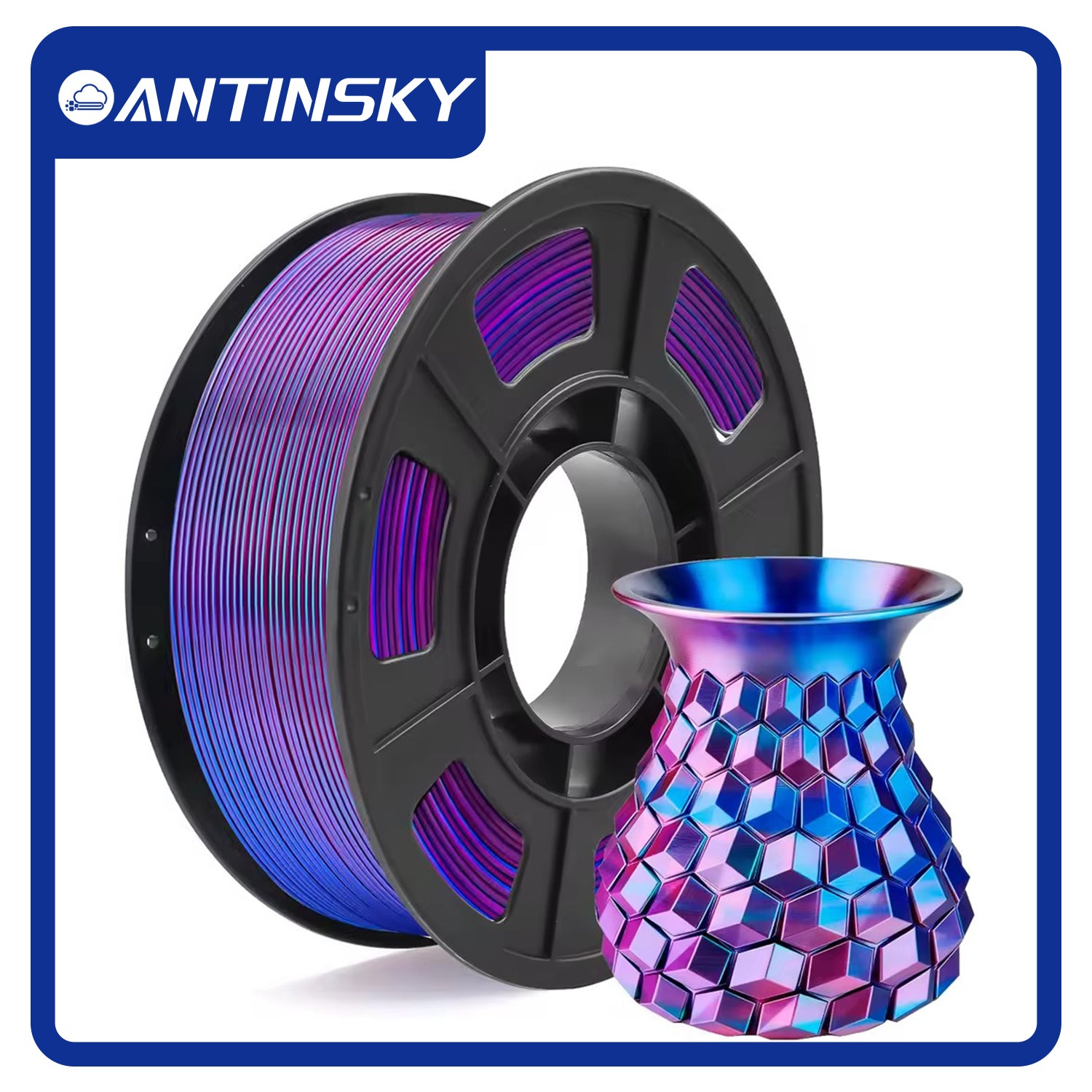ANTINSKY DUAL Colors Silk PLA Filament 250G