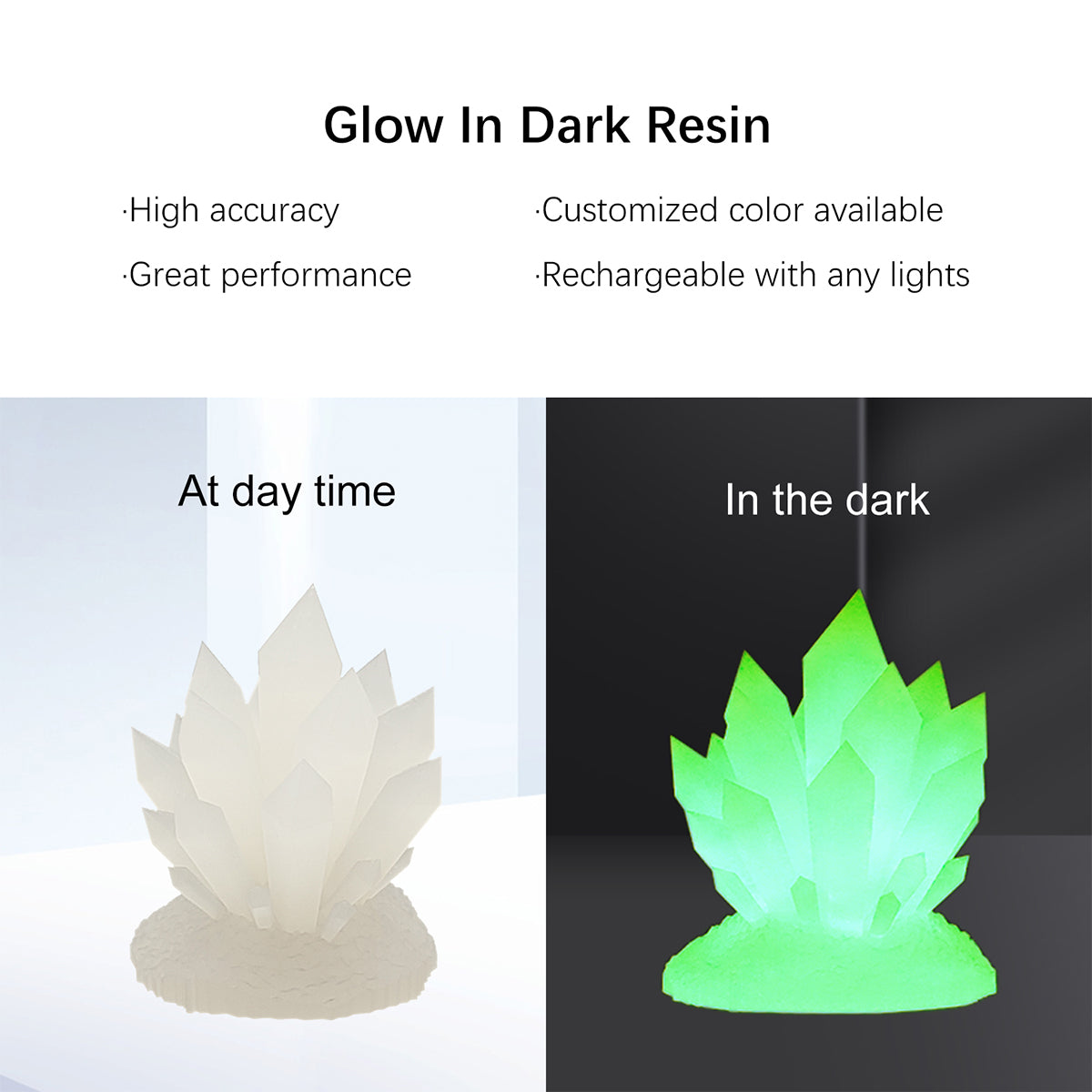 ANTINSKY 3D Printer Glow ln Dark Resin