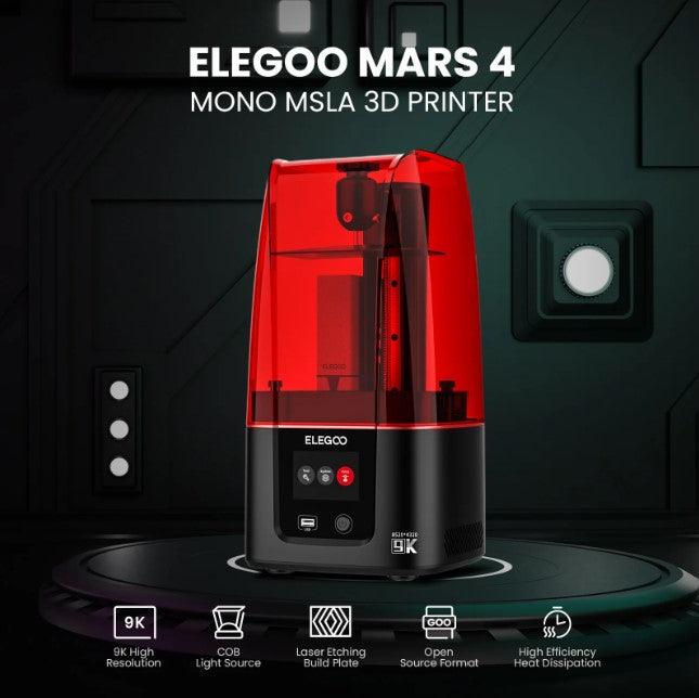 Elegoo Mars 4 Ultra MSLA Resin 3D Printer with 9K Mono LCD