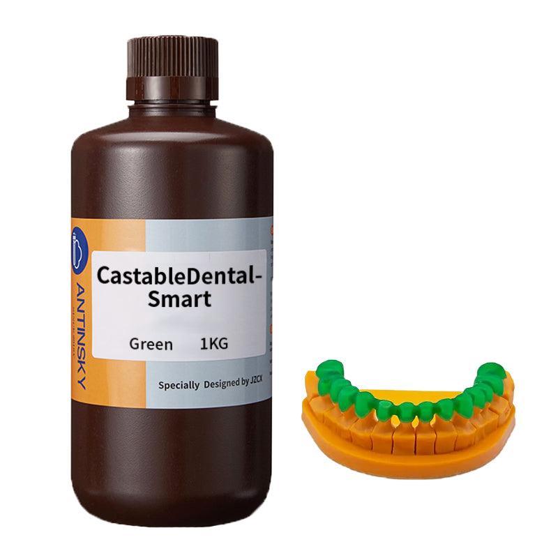 Antinsky Castable Dental smart resin for DLP LCD resin 3d printer 405nm 1kg Green - Antinsky3d