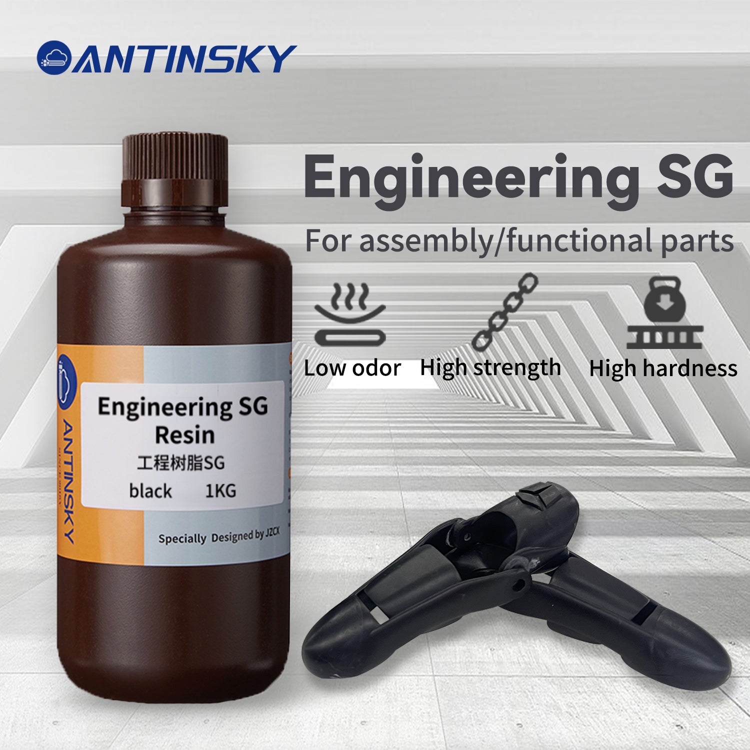 Antinsky Engineering SG Resin Black 1kg Engineering Resin for resin 3D Printer LCD 3d printer