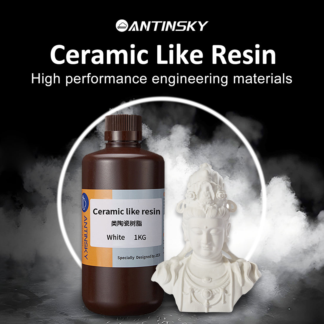 ANTINSKY Ceramic Like Resin 1kg