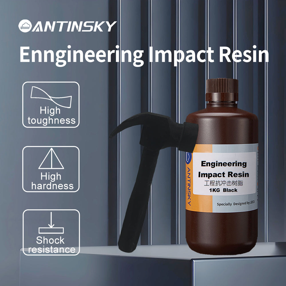 Antinky Engineering Impact Resin 1 kg (Black) High Toughness/Impact Resistance/Not Easily Broken