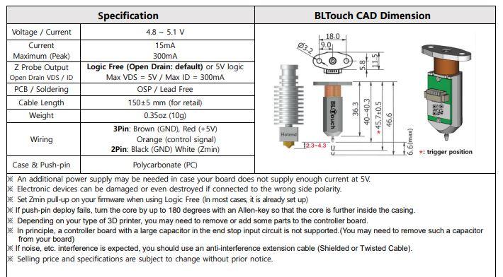 BIQU ANTCLABS BLTouch V3.1 Original Auto Leveling Sensor With Optional Mount & Extension Cable For 3D Printer Parts - Antinsky3d