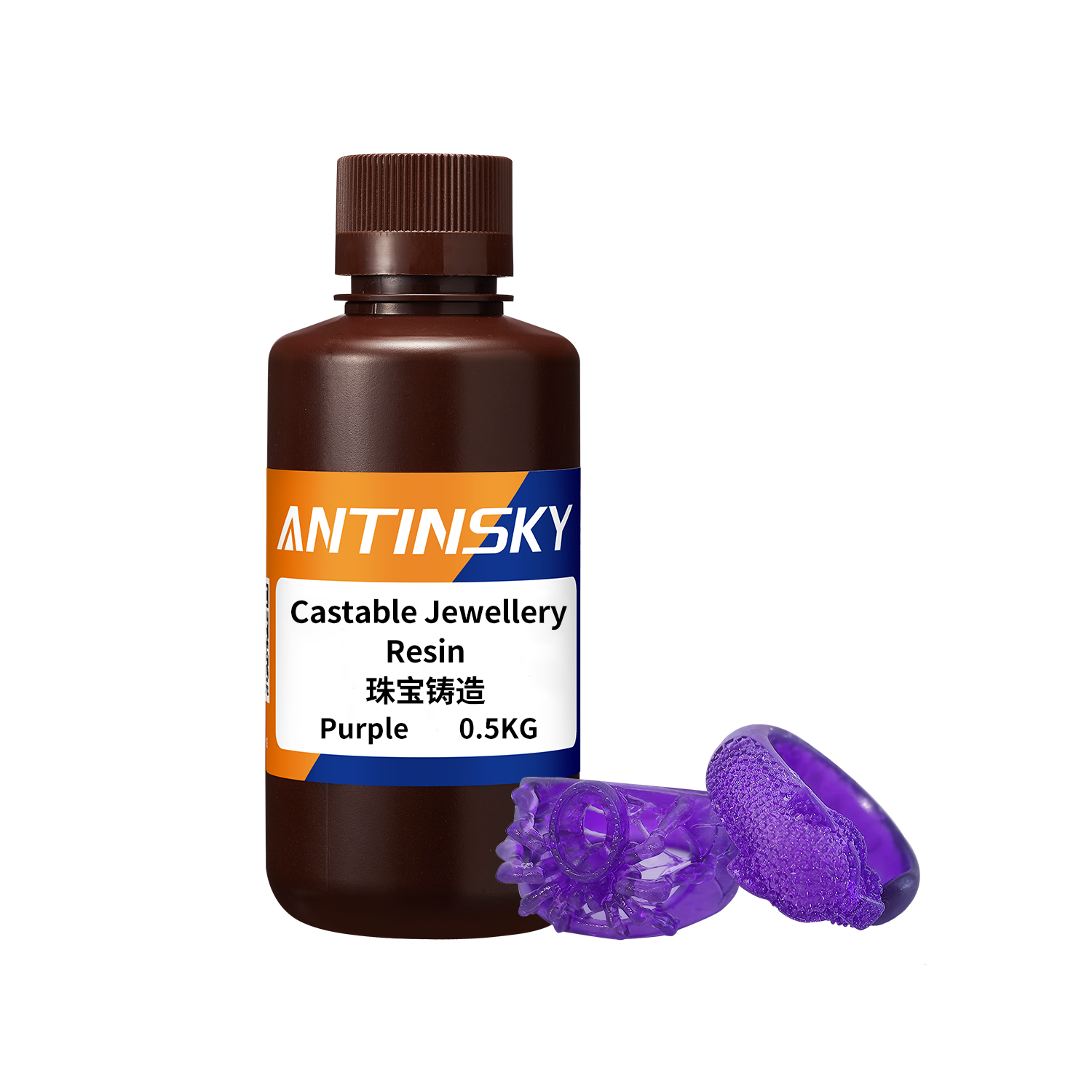 ANTINSKY Résine pour bijoux coulables Violet 500G