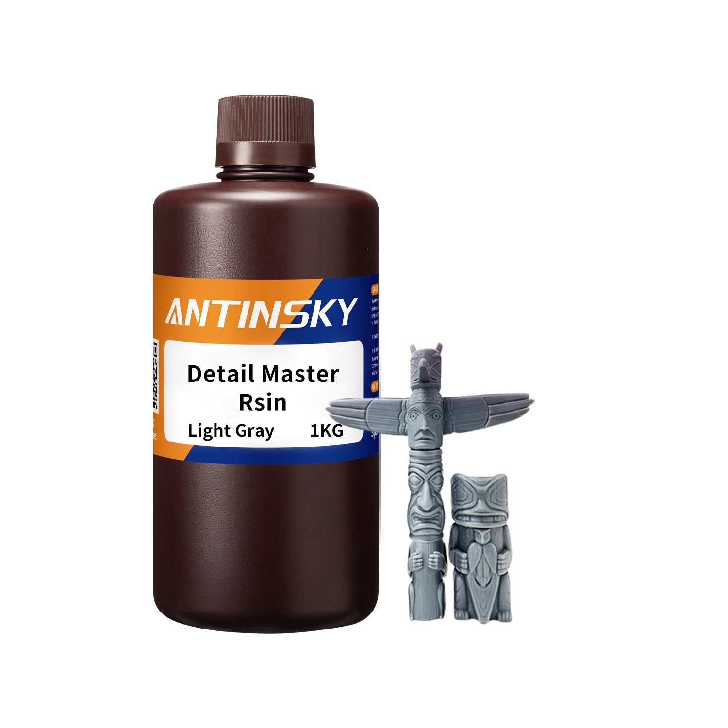 Antinsky Detail Master Resin for UV-Curing 405nm 3D Printer Resin for LCD DLP Standard Photopolymer High Precision Low Shrinkage High Speed Curing High Elongation 1KG