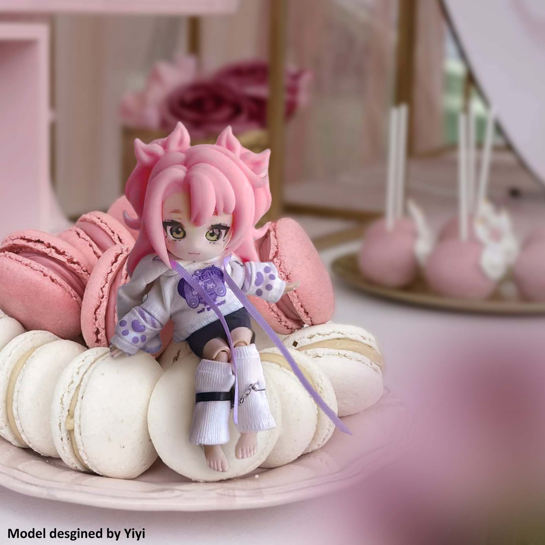 Antinsky Macaroon Resin for UV Curing 405nm Photopolymer LCD DLP 3D Printing Resin High Precision Low Shrinkage Excellent Fluidity Fast Print Low Odor High Hardness 1KG