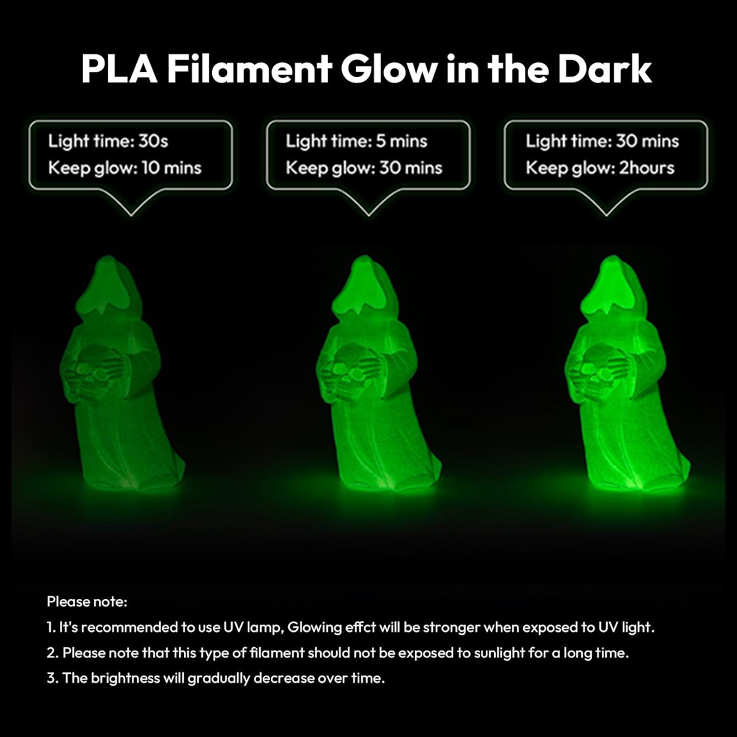 ANTINSKY PLA Silk 3D Filament Luminous
