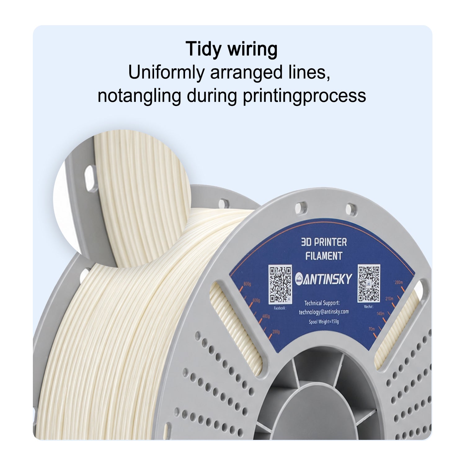 ANTINSKY ABS 3D Filament 1KG