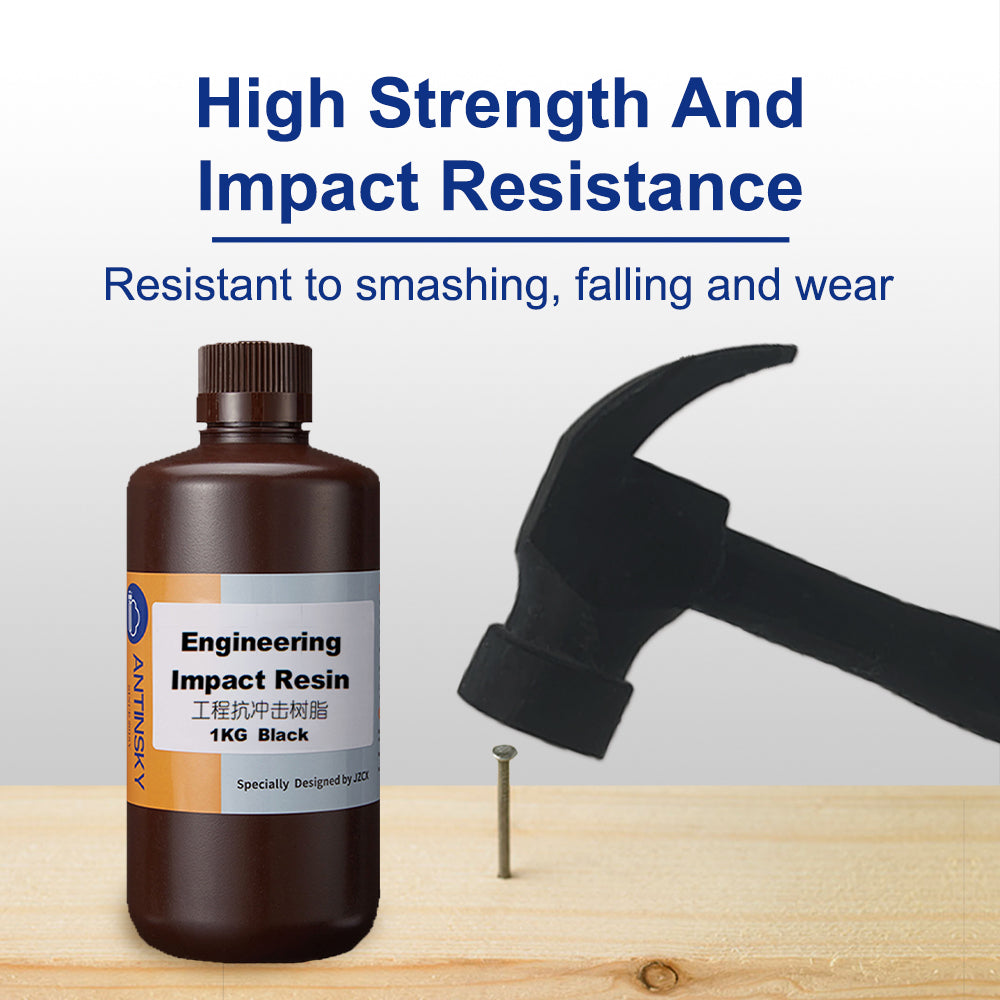 Antinky Engineering Impact Resin 1 kg (Black) High Toughness/Impact Resistance/Not Easily Broken