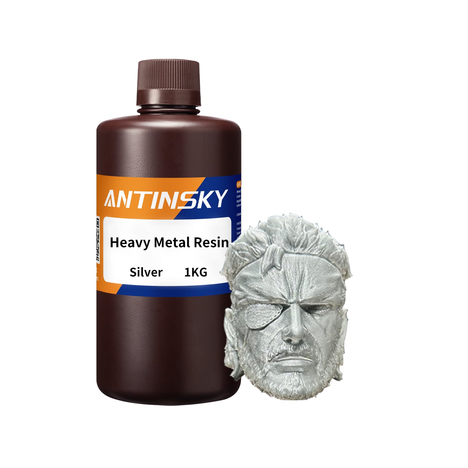 Antinsky Heavy Metal Resin 3D Printer UV-Curing Resin 405nm Photopolymer for LCD/DLP High Precision Low Shrinkage Fast Curing Epic Feeling Unique Metallic 1KG