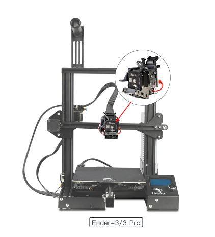 Creality Sprite Extruder Pro+ Kit for 2.85mm Flexible Filaments 4001020068 - Antinsky3d