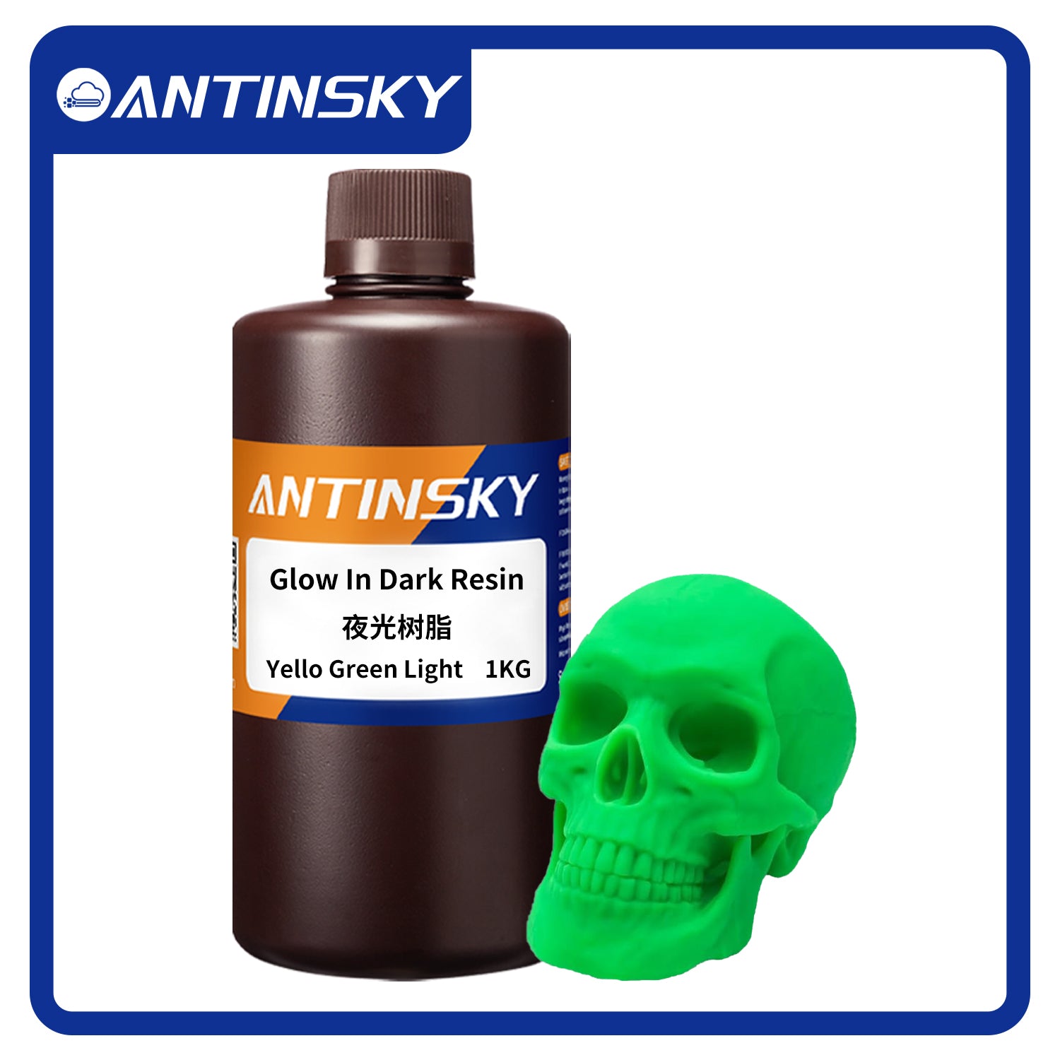 ANTINSKY 3D Printer Glow ln Dark Resin