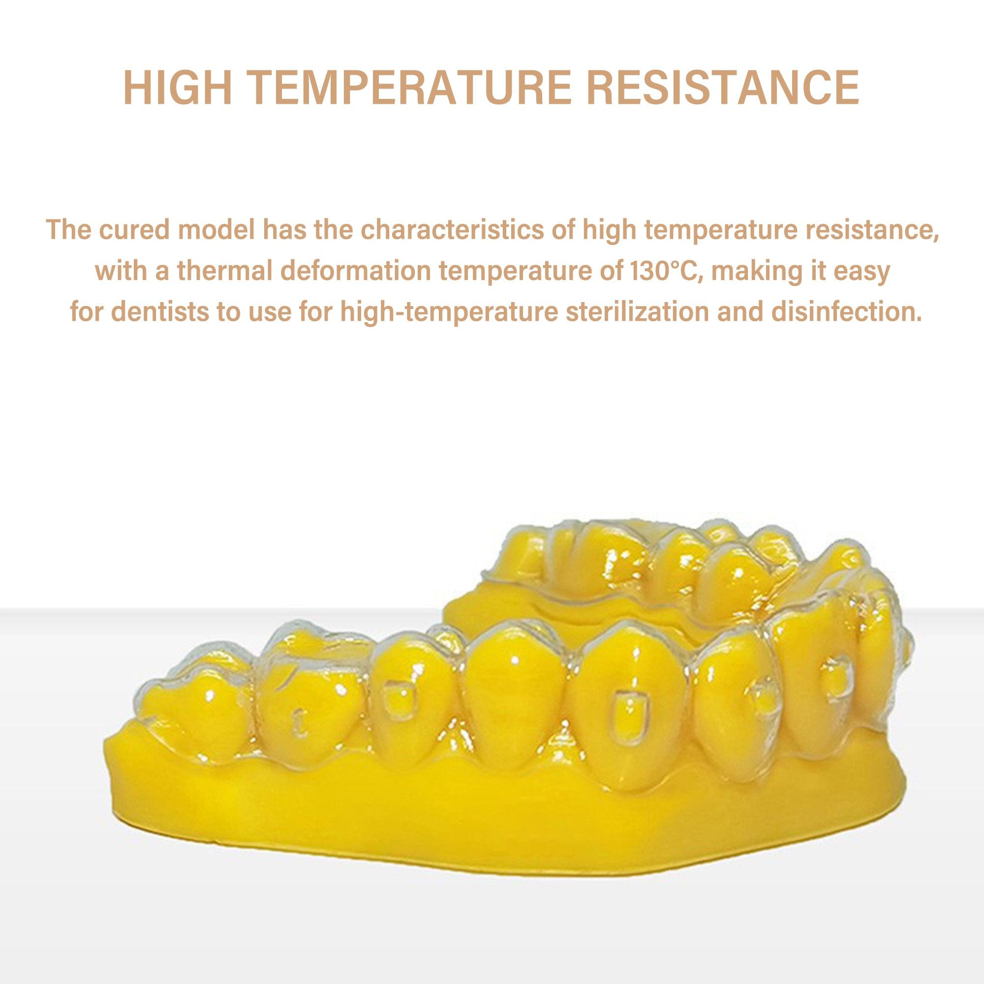 Antinsky Dental Mold Resin Dental Model Crown and Bridge Model, Orthodontic Model, Implant Model DLP LCD UV-Curing 405nm 3D Resin Printer 130°C Heat Resistance High Precision High Hardness Beige 1kg