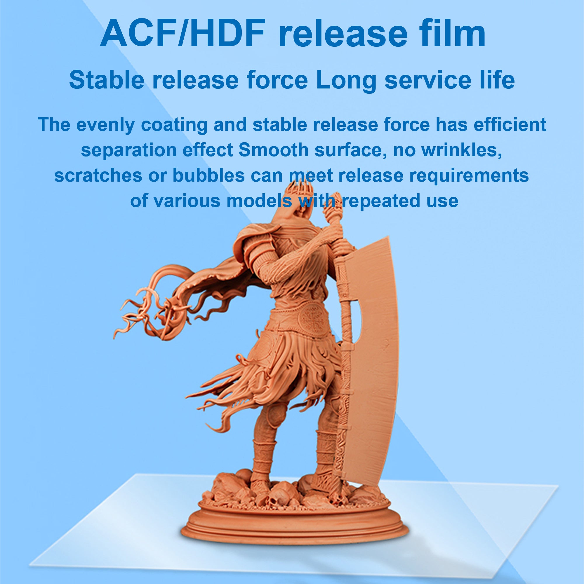 Antinsky HDF Film Upgraded from ACF 280 * 450mm 1pc PFA Release Film for LCD Resin 3D Printer Phrozen Sonic Mega 8K Transform Anycubic M3 MAX ELEGOO Saturn 3 for Large Resin 3D Printer