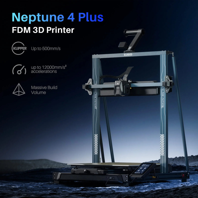 ELEGOO Neptune 4 Plus FDM DIY 3D Printer with Larger Build Volume of 320x320x385mm³ for FDM 3D Printer