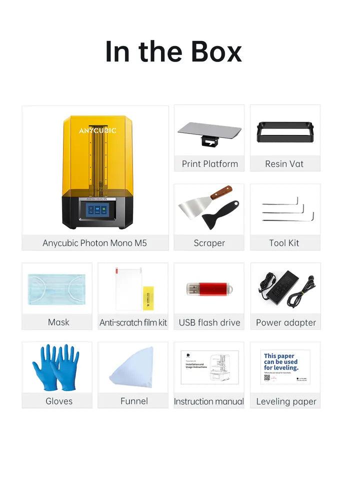 Anycubic Photon Mono M5 10.1 Inch 19-Micron X Accuracy 12k Resolution Lcd 3d Printer Machine 200*218*123mm - Antinsky3d