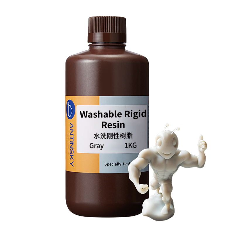 Antinsky Washable Rigid 8k resin for DLP LCD resin 3d printer 405nm 1kg High precision and low shrinkage