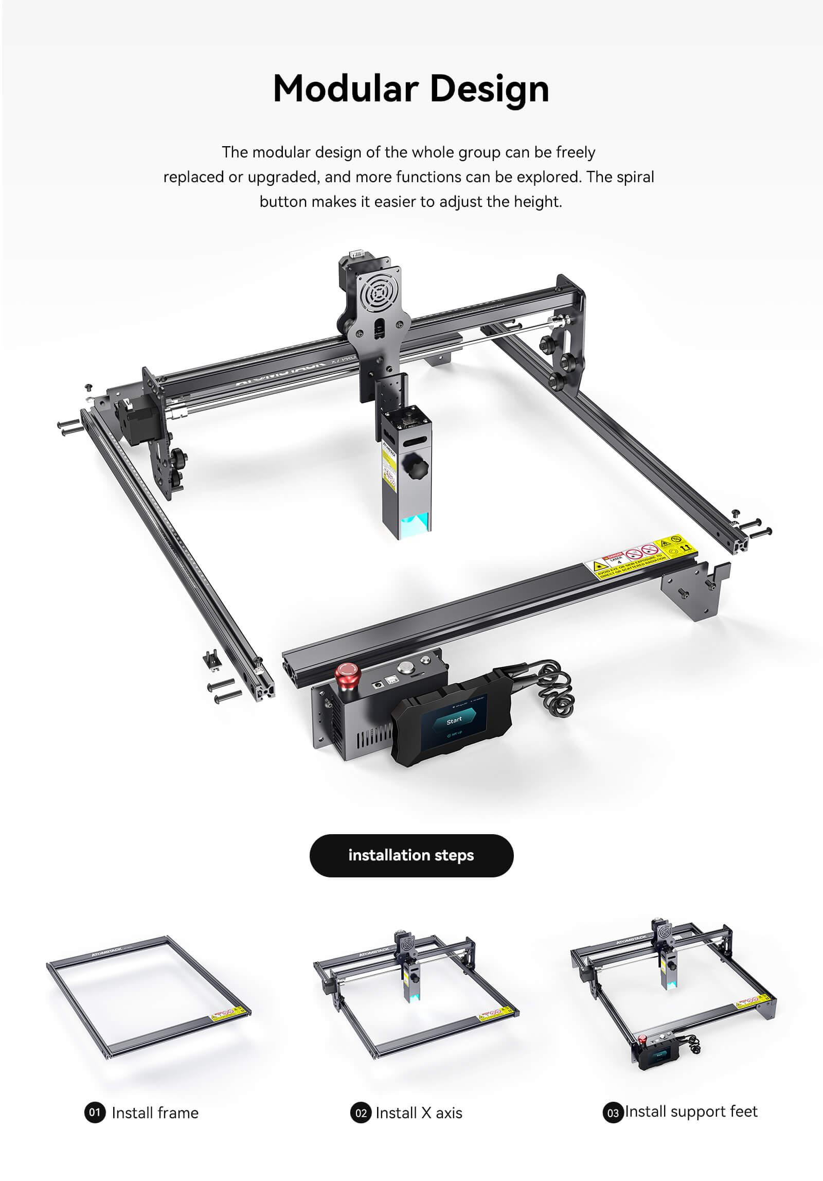 Atomstack X7 Pro 50W Flagship Dual-Laser Cutter & Engraving Machine - Antinsky3d