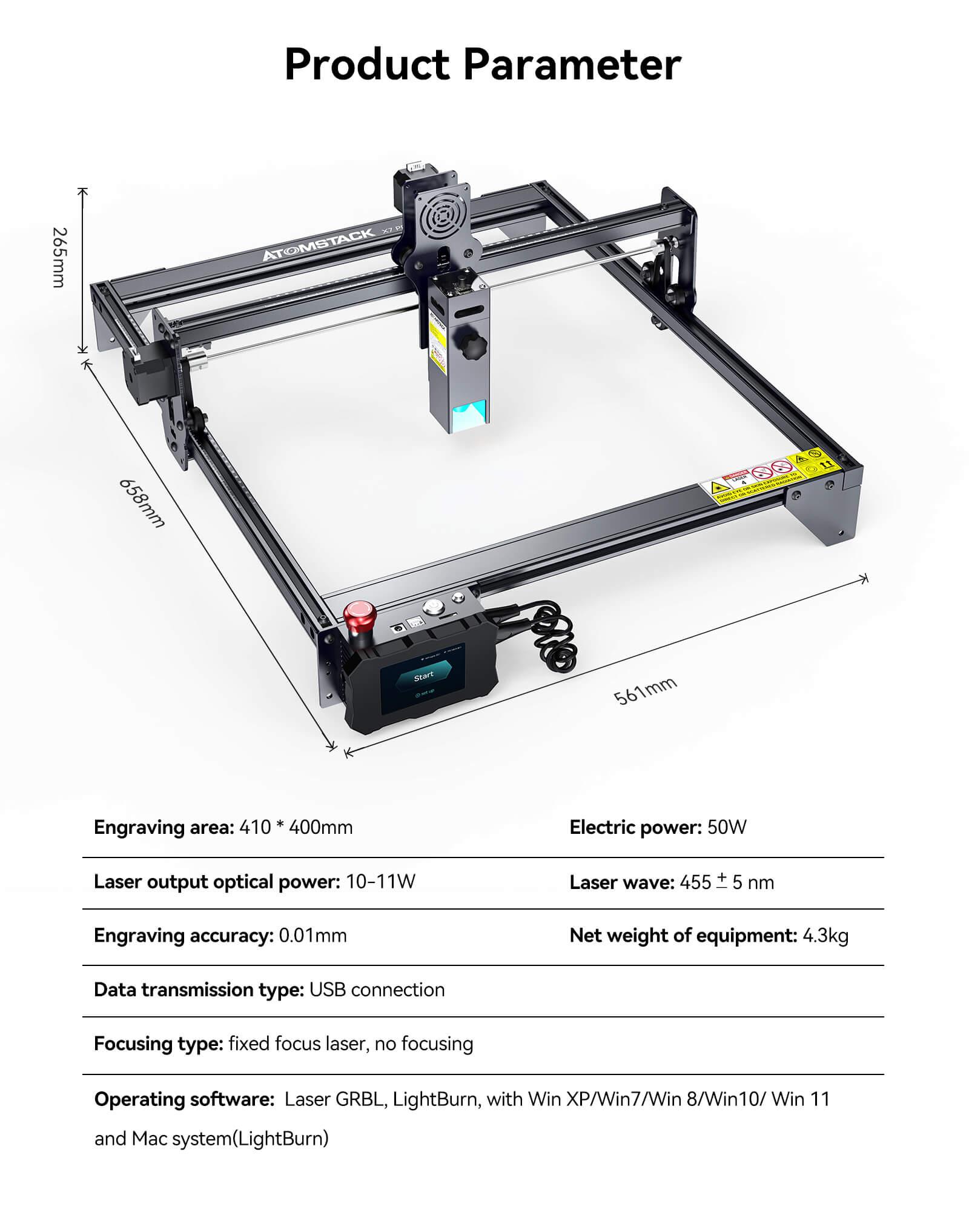 Atomstack X7 Pro 50W Flagship Dual-Laser Cutter & Engraving Machine - Antinsky3d