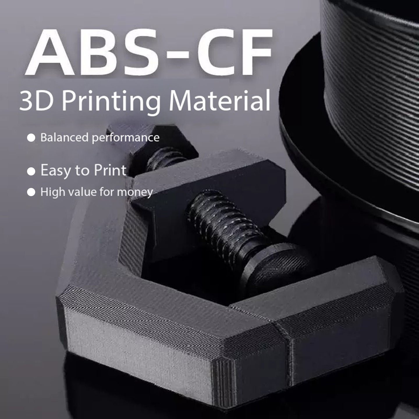 ANTINSKY ABS-CF 3D Filament 1KG