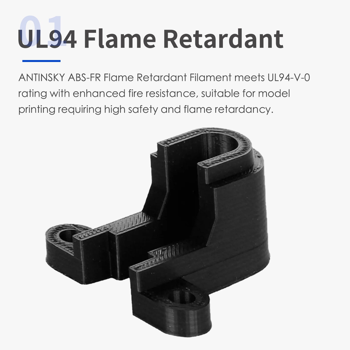 ANTINSKY ABS-FR 3D Filament 1KG
