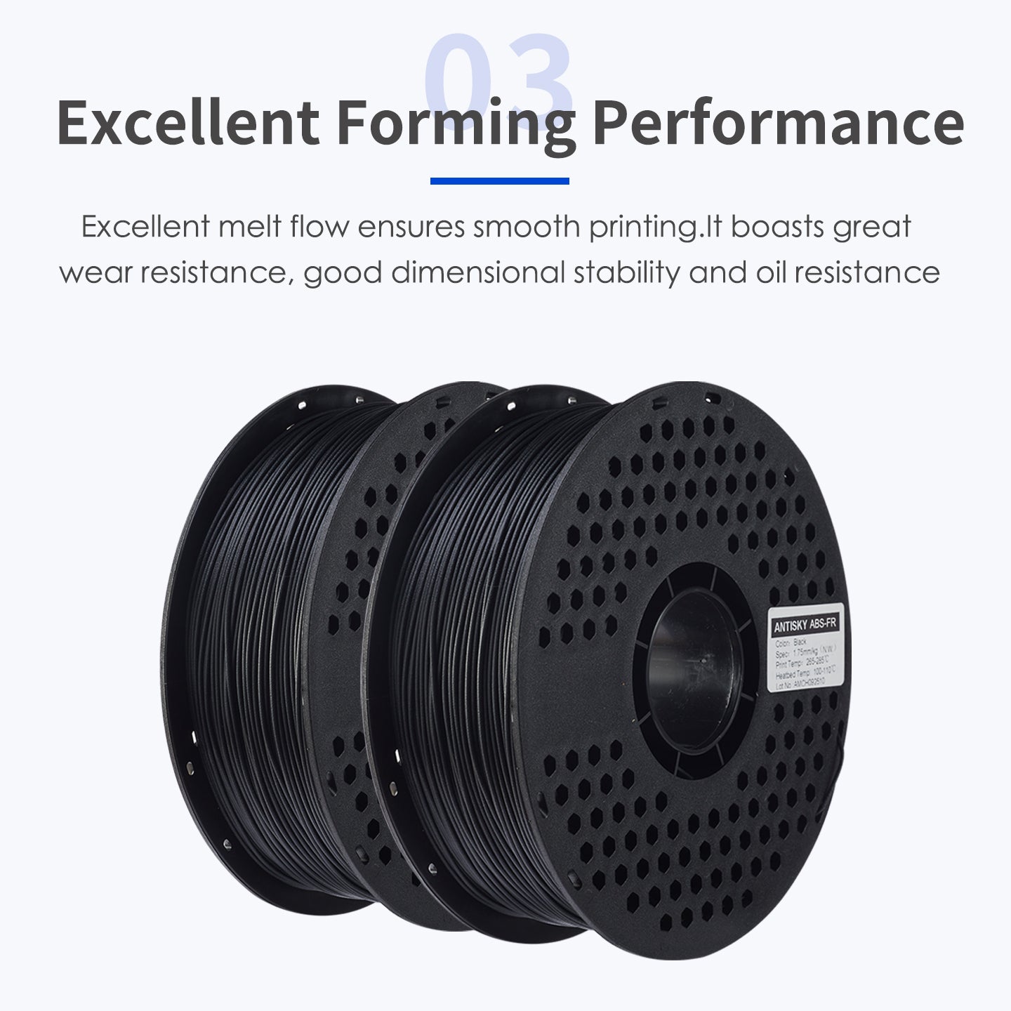 ANTINSKY ABS-FR 3D Filament 1KG