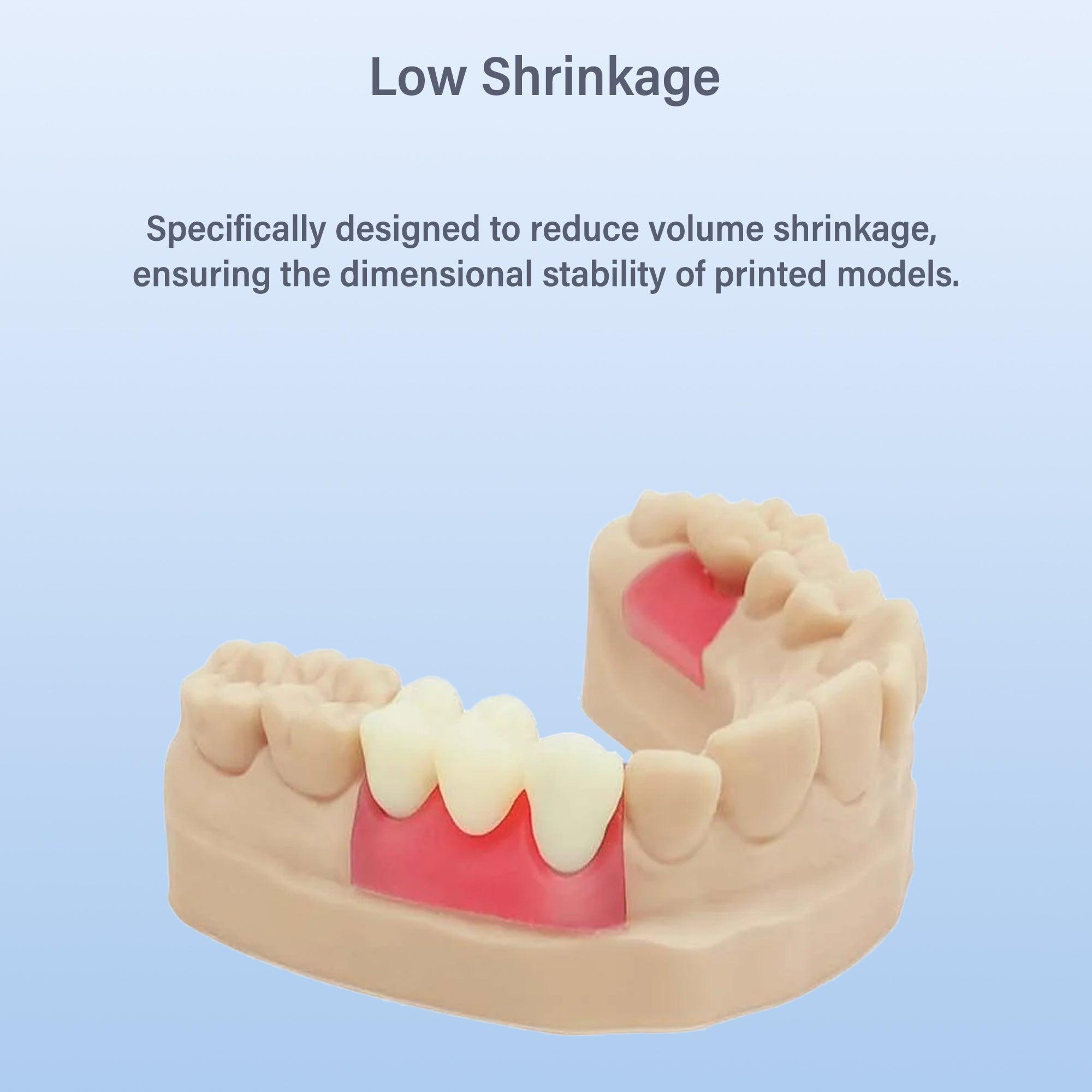 Antinsky Temporary Dental Model Resin for DLP LCD 3D Printer Resin 405nm High Precision High Hardness Fast Cure Time Teeth Textured Appearance Teeth Color 500g