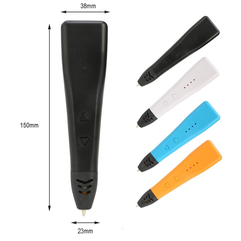 3d Pens 3d Printing Pen Includes 3 Colors Pla Filament With Usb Charger  Cable Hs