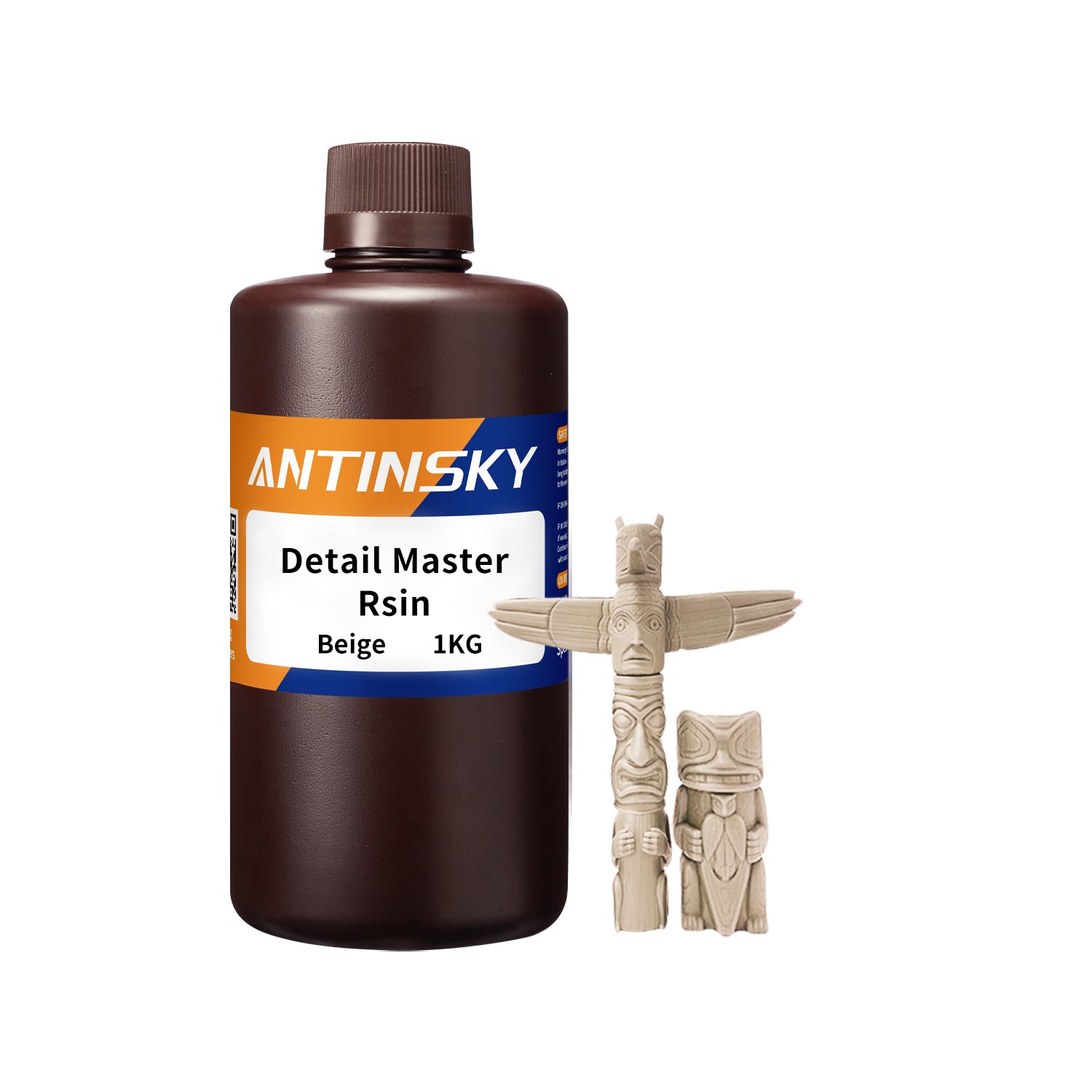 Antinsky Detail Master Resin for UV-Curing 405nm 3D Printer Resin for LCD DLP Standard Photopolymer High Precision Low Shrinkage High Speed Curing High Elongation 1KG