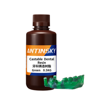 ANTINSKY Résine dentaire coulable Vert 0.5KG