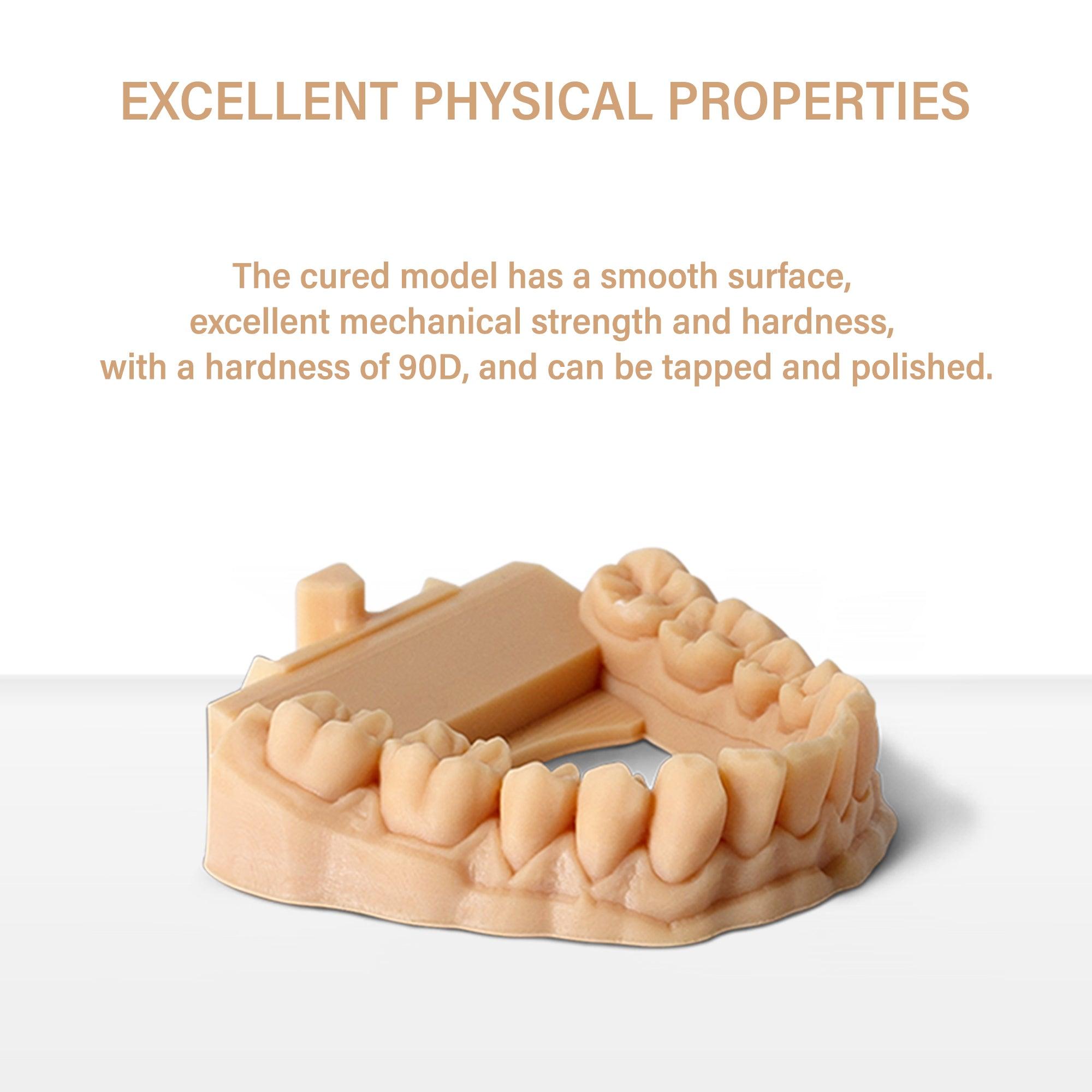 Antinsky Dental Mold Resin Dental Model Crown and Bridge Model, Orthodontic Model, Implant Model DLP LCD UV-Curing 405nm 3D Resin Printer 130°C Heat Resistance High Precision High Hardness Beige 1kg