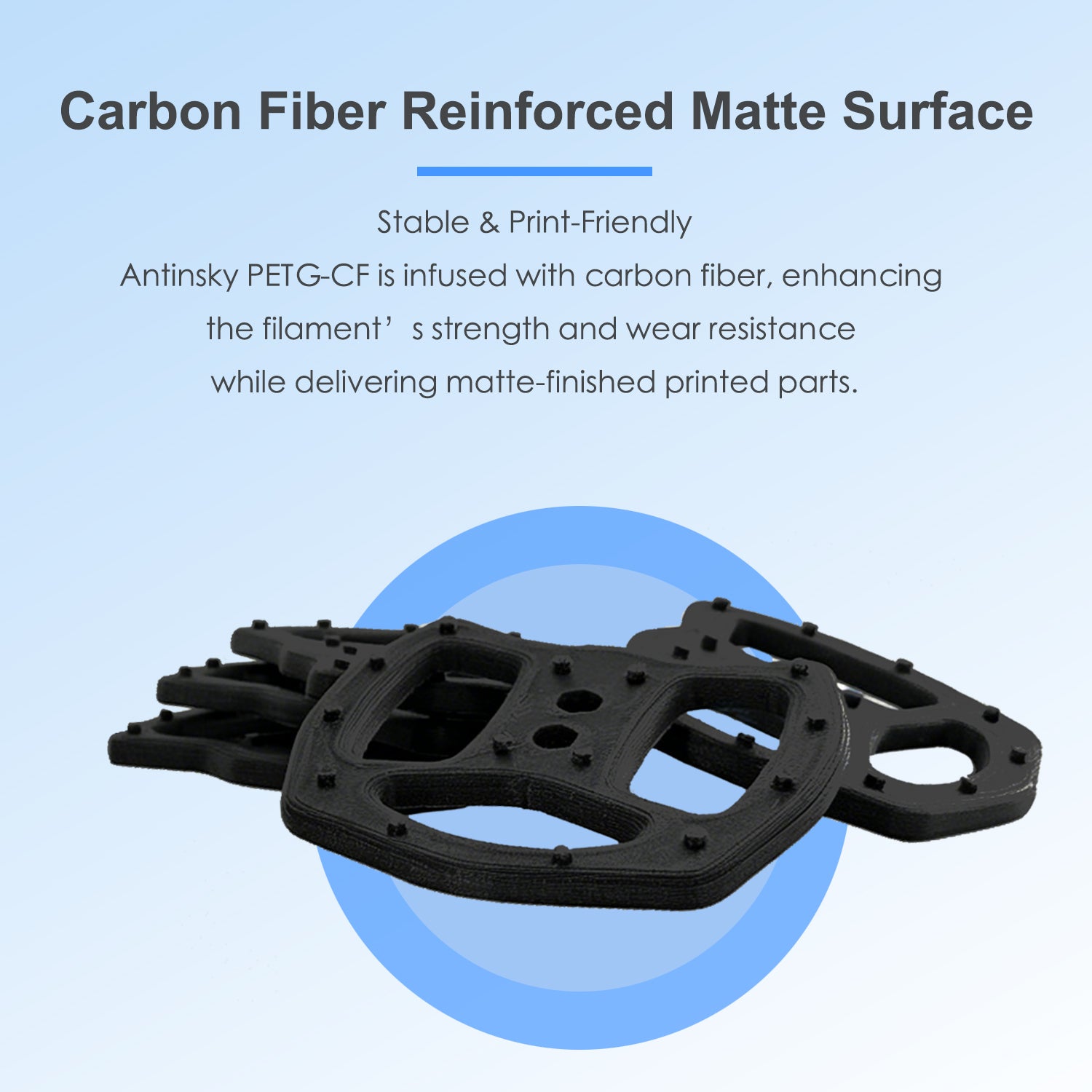 ANTINSKY PETG-CF 3D Filament 1KG