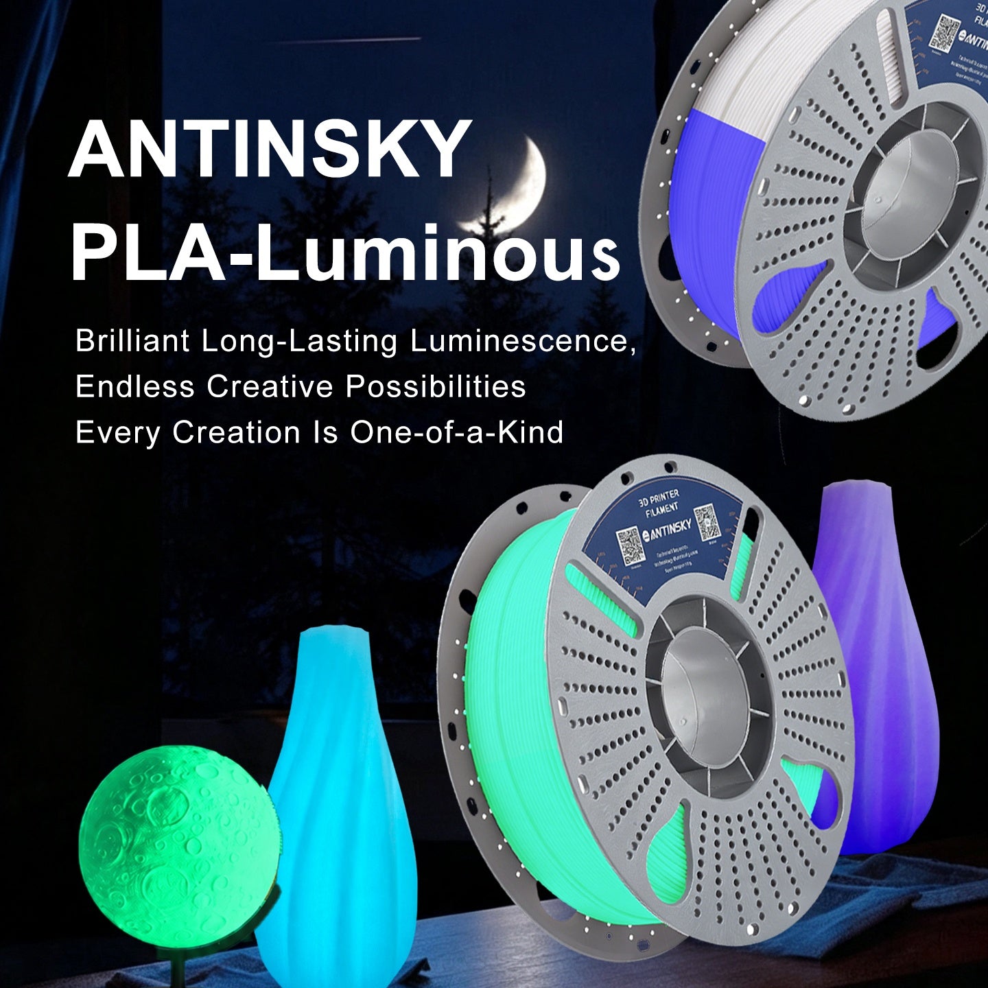 ANTINSKY PLA Luminous 3D Filament 1KG