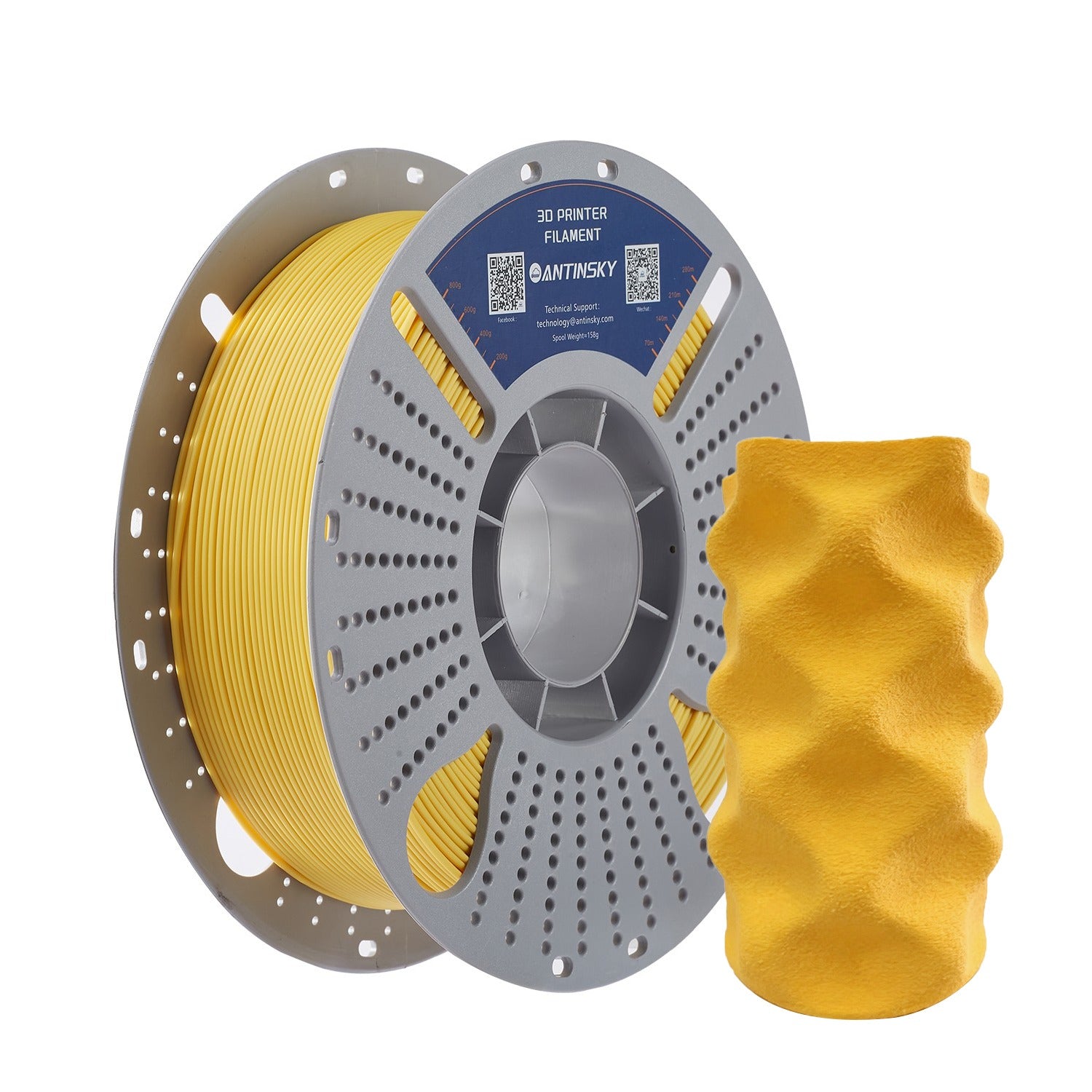 ANTINSKY PLA Matte 3D Filament 1KG
