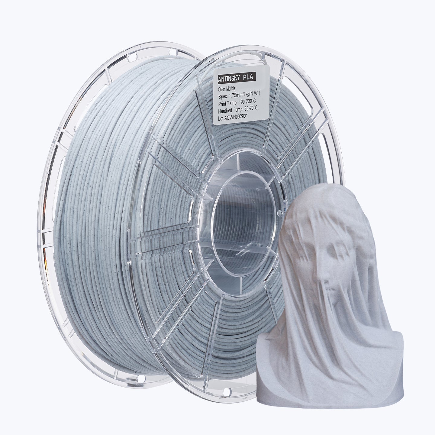 ANTINSKY PLA Rock 3D Filament 1KG