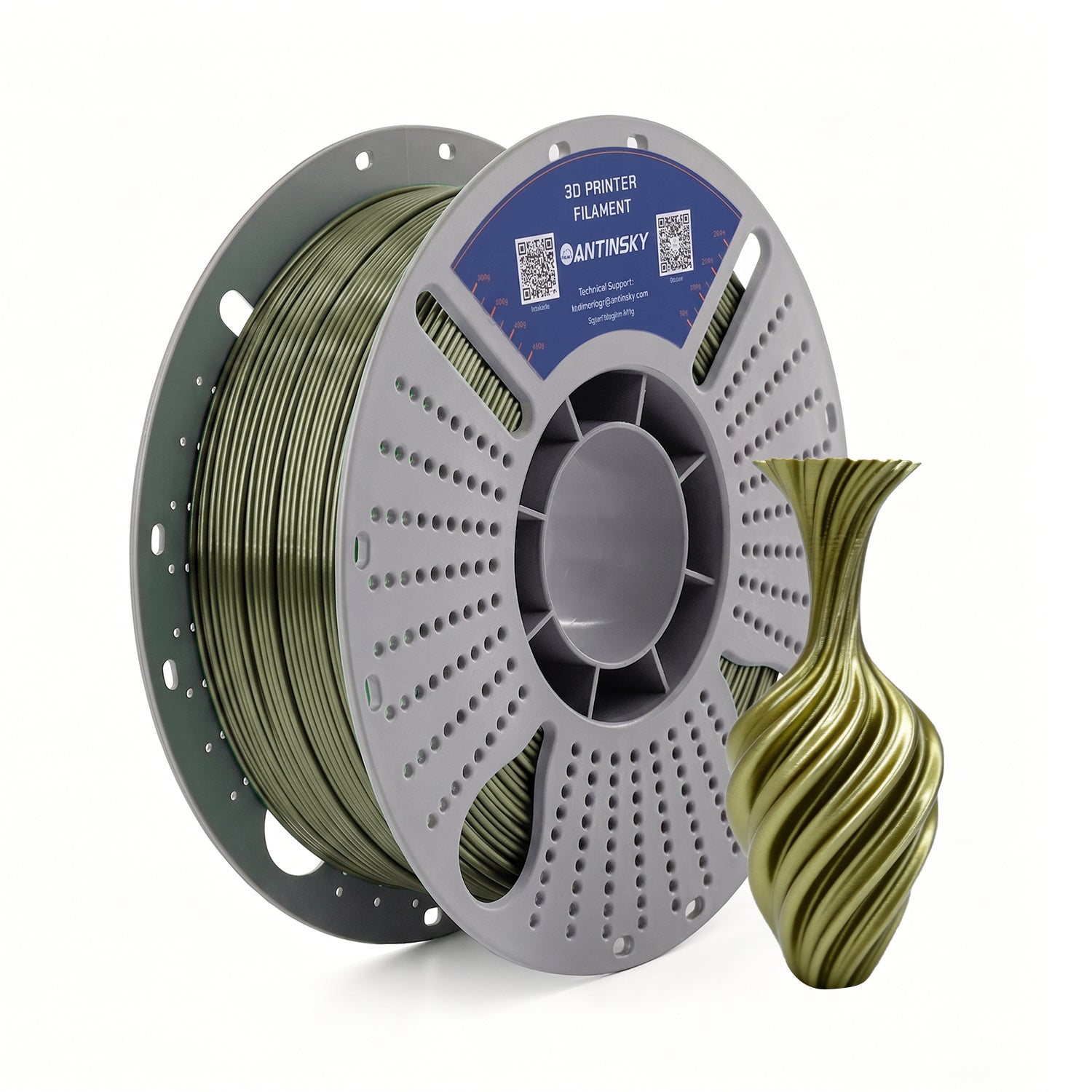 ANTINSKY PLA SILK 3D Filament 1KG