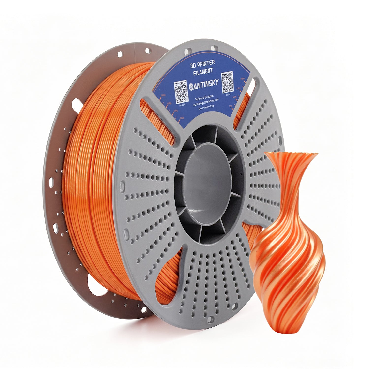 ANTINSKY PLA SILK 3D Filament 1KG