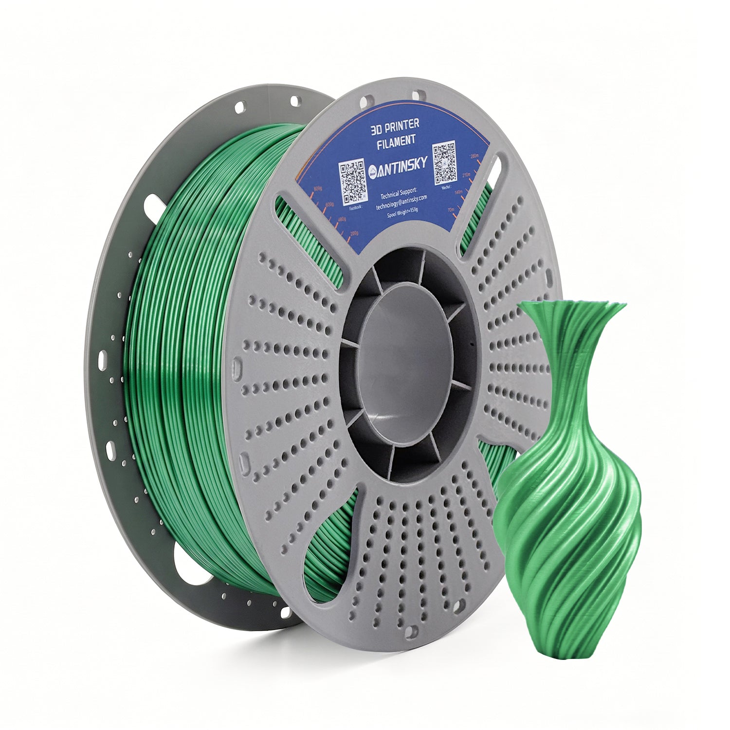 ANTINSKY PLA SILK 3D Filament 1KG