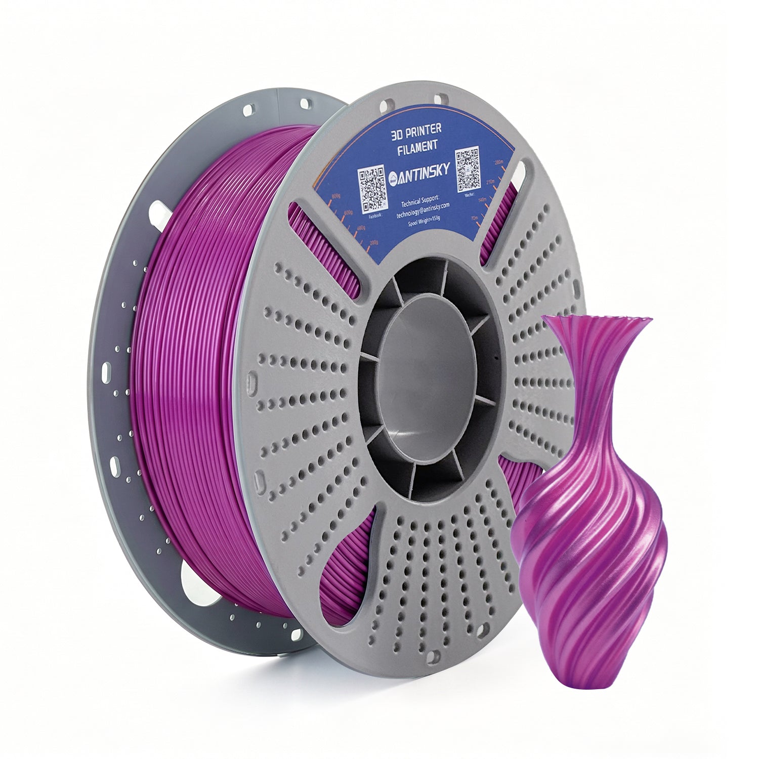 ANTINSKY PLA SILK 3D Filament 1KG