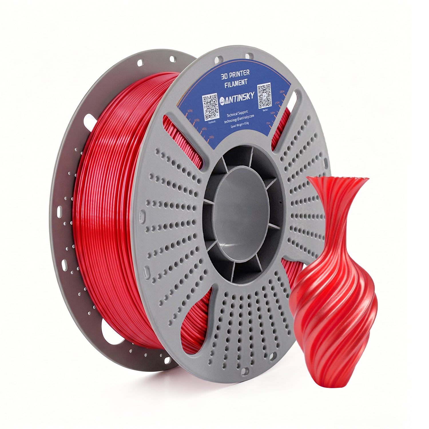 ANTINSKY PLA SILK 3D Filament 1KG