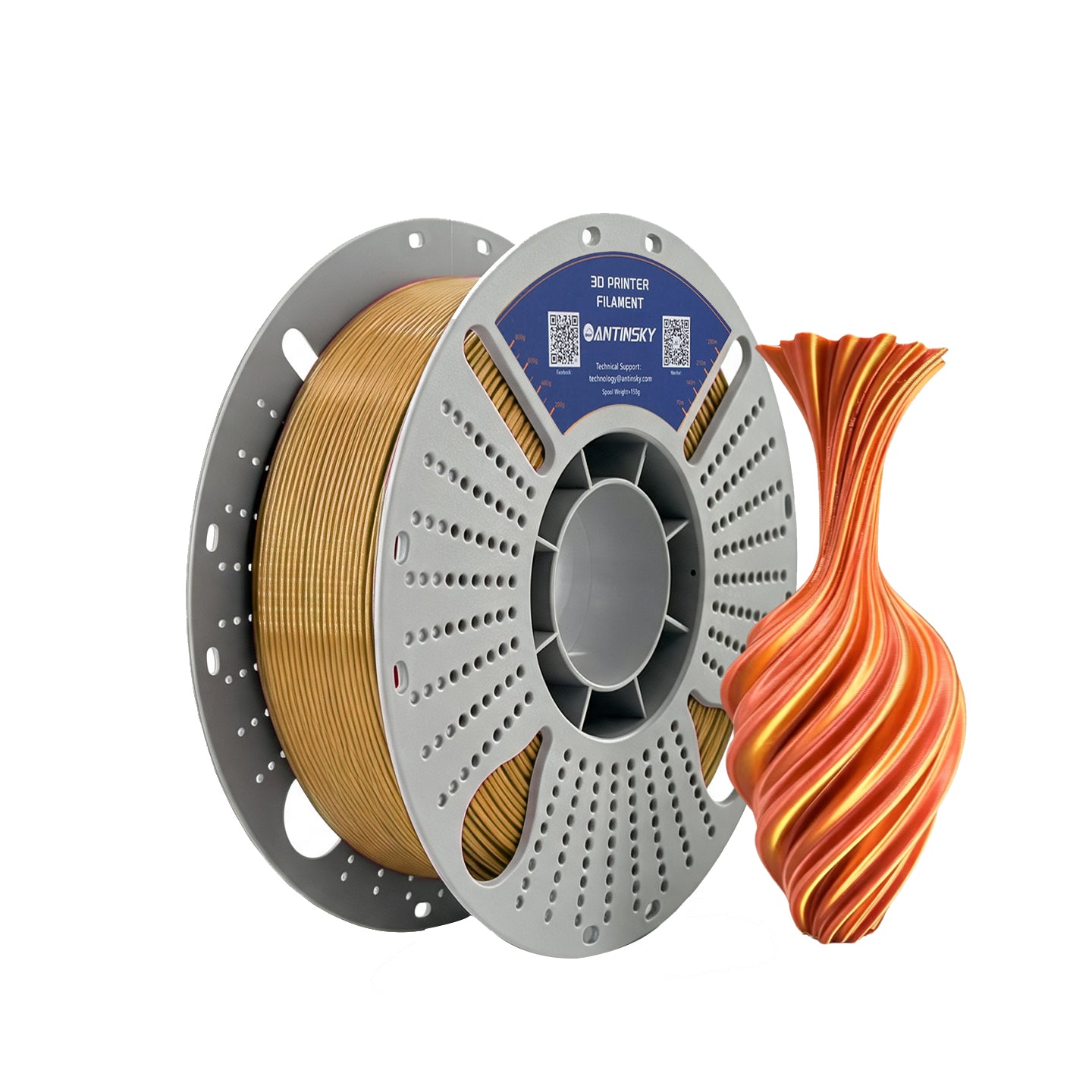 ANTINSKY PLA SILK Dual 3D Filament 1KG