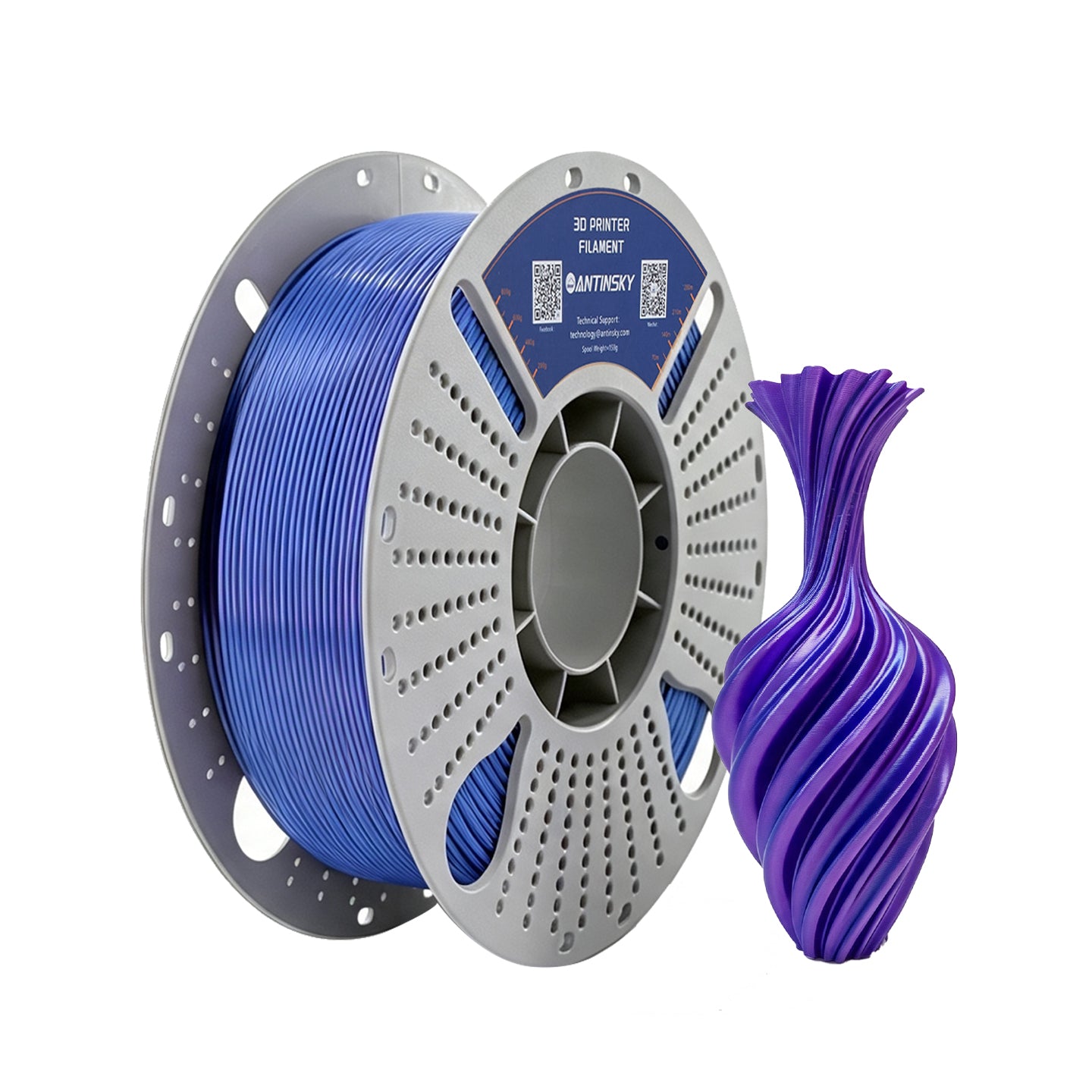 ANTINSKY PLA SILK Dual 3D Filament 1KG