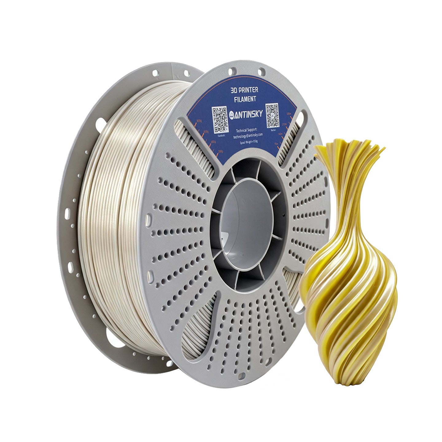 ANTINSKY PLA SILK Dual 3D Filament 1KG