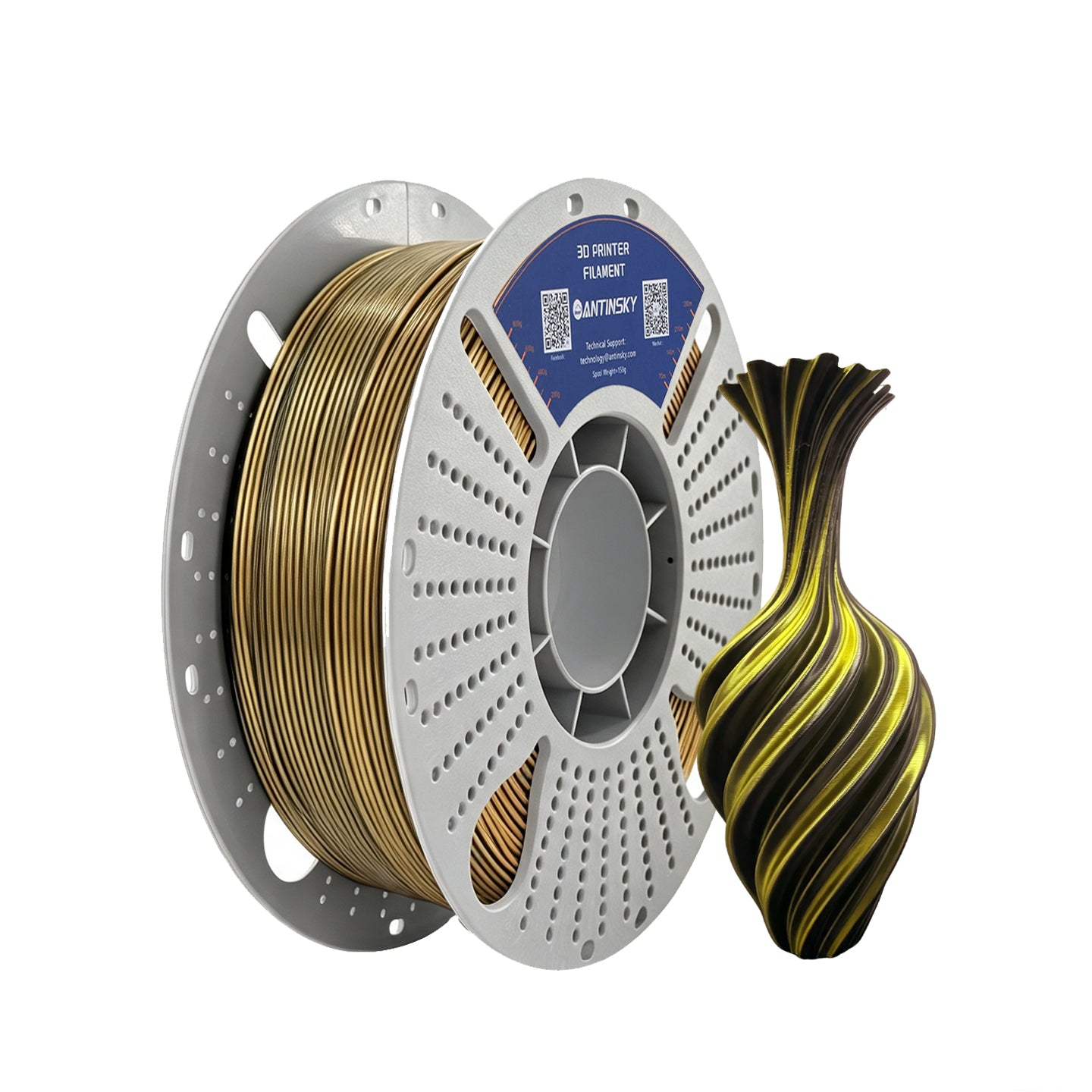 ANTINSKY PLA SILK Dual 3D Filament 1KG