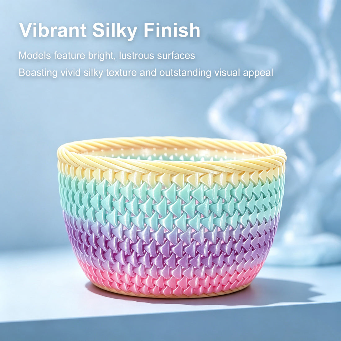 ANTINSKY PLA SILK Rainbow 3D Filament 1KG