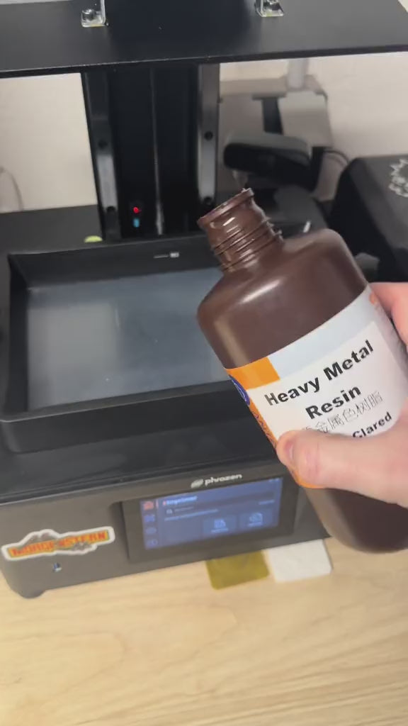 Antinsky Heavy Metal Resin 3D Printer UV-Curing Resin 405nm Photopolymer for LCD/DLP High Precision Low Shrinkage Fast Curing Epic Feeling Unique Metallic 1KG