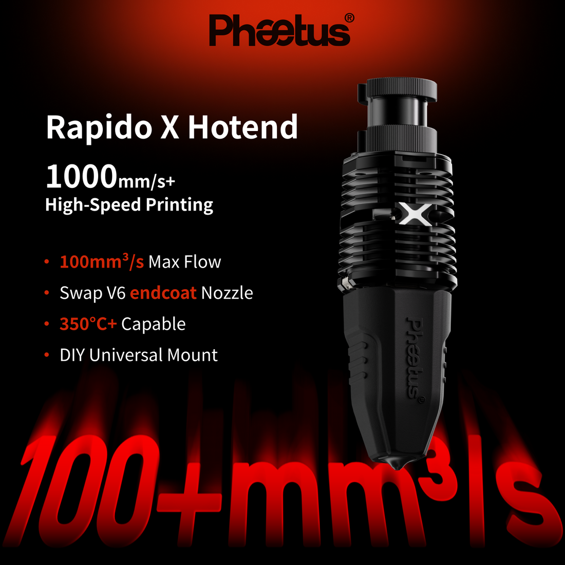 Rapido X Hotend with Liber™ High-Flow Module — product image 1