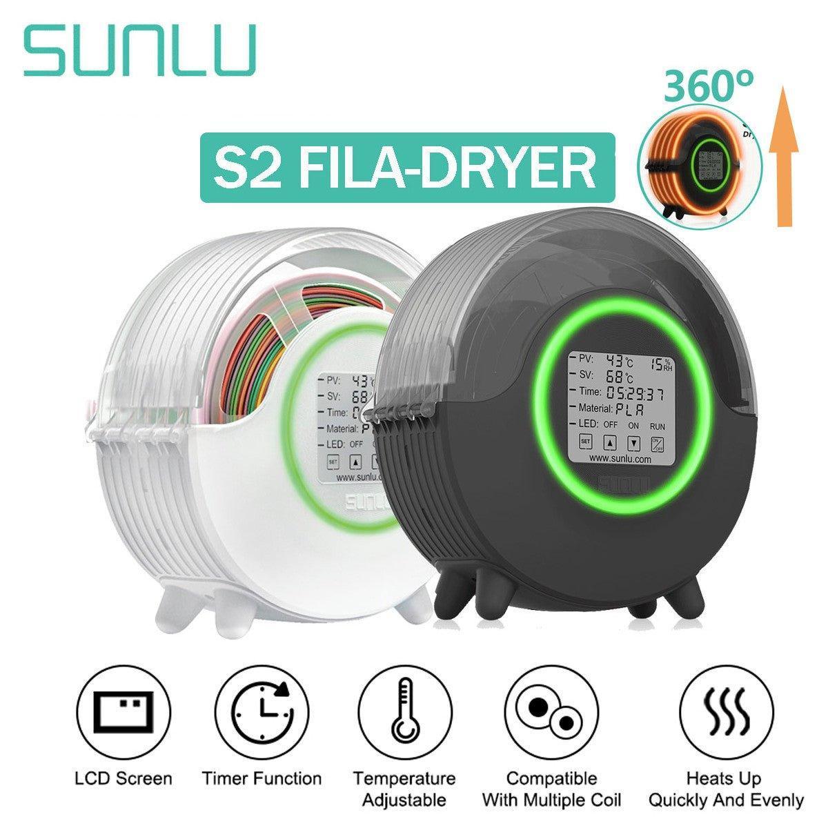 2022 New SUNLU S2 FilaDryer Dry Box with 360° Embracing Heating Storage Keeping Filament 3D printer Dryer - Antinsky3d